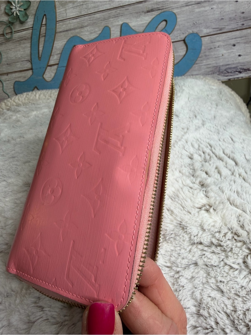 AUTHENTIC LOUIS VUITTON SPAIN PINK BALLERINE ZIPPY WALLET - Picture 3 of 16